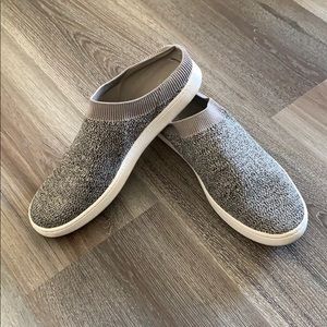 VINCE Grey Knit Slip On Sneaker